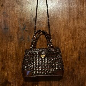 M.C. Brown Leather Purse